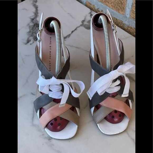 Marc by Marc Jacobs multicolored heel sandals 37/6.5 - Picture 2 of 13